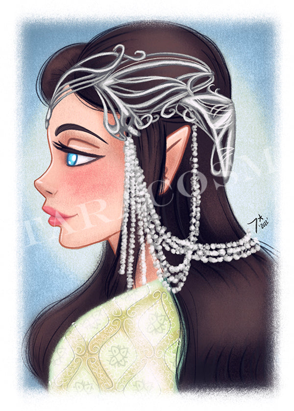 Elven Arwen Art Print