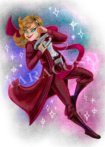 Star Lady Art Print