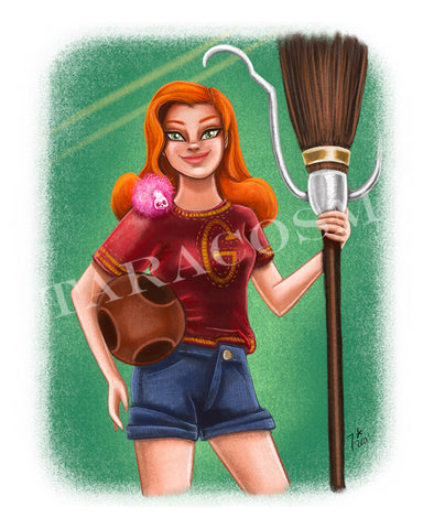 Ginny the Chaser Art Print