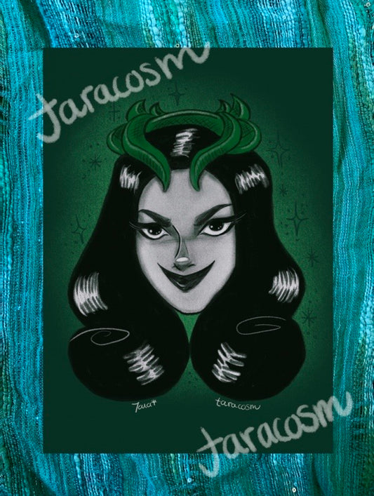 Green Witch Art Print