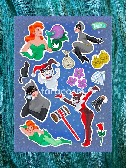 Gotham Girls Sticker Sheet