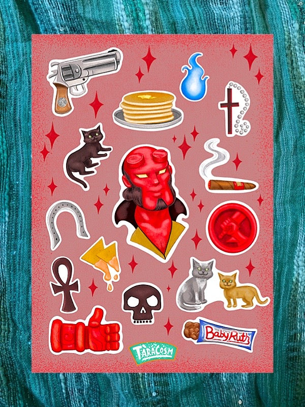 Hellboy Sticker Sheet