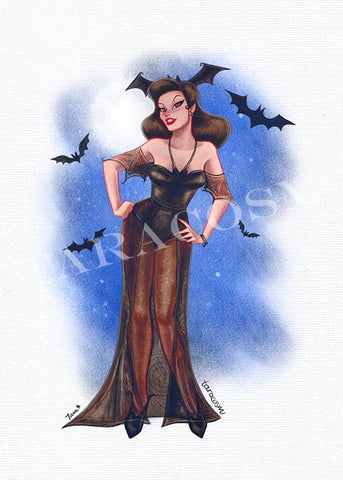 It's Fricken Bats Pinup Art Print