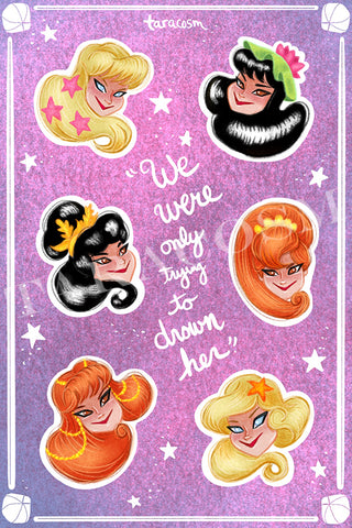 Mermaids from the Lagoon Sticker Sheet