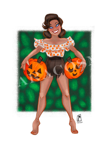 Jackie-O-Lantern Art Print